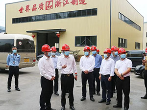 熱烈歡迎麗水市副市長葉伯軍一行蒞臨良工閥門集團青田鑄造基地視察指導